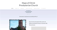 Desktop Screenshot of hopeofchristchurch.org