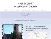 Tablet Screenshot of hopeofchristchurch.org